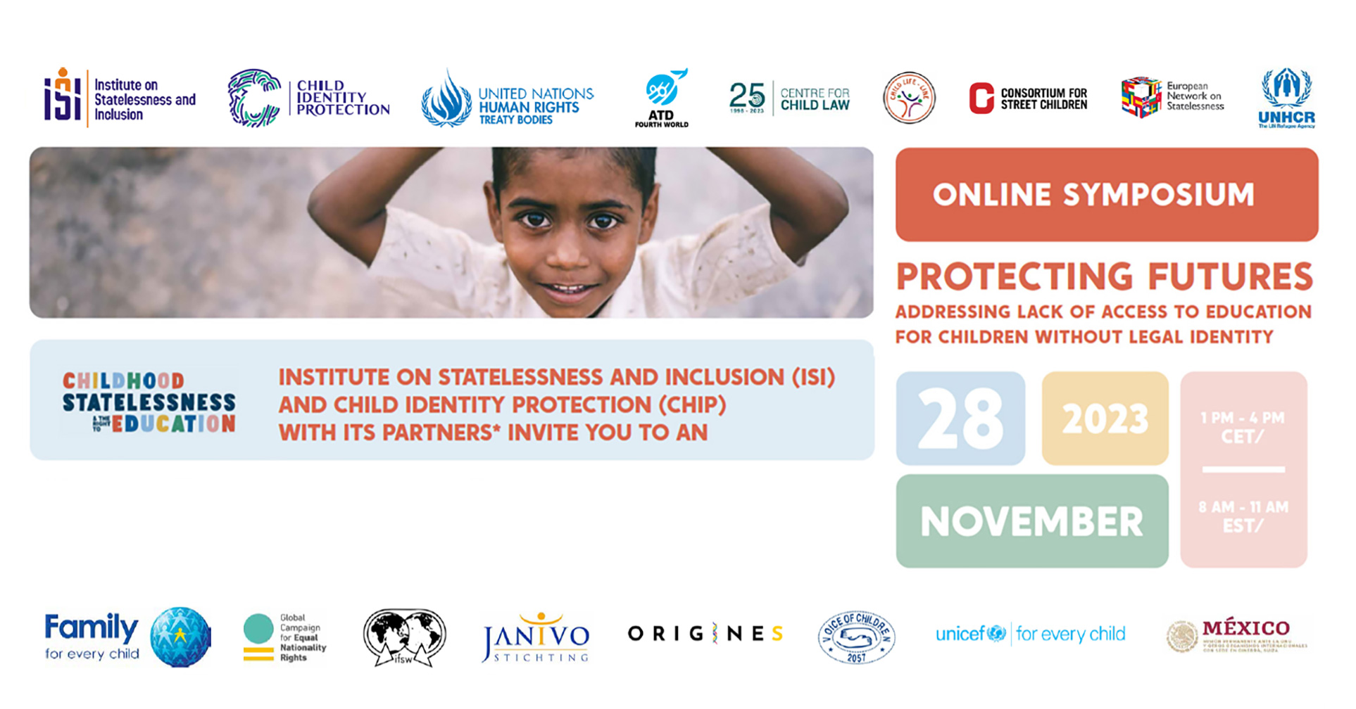 28 novembre 2023: “Protecting Futures: Addressing lack of access to education for children without legal identity”